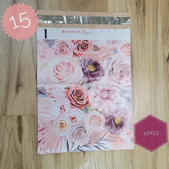 30 BOHO FLORAL THEMED POLYMAILER BUNDLE•30 PACK - Picture 4 of 9